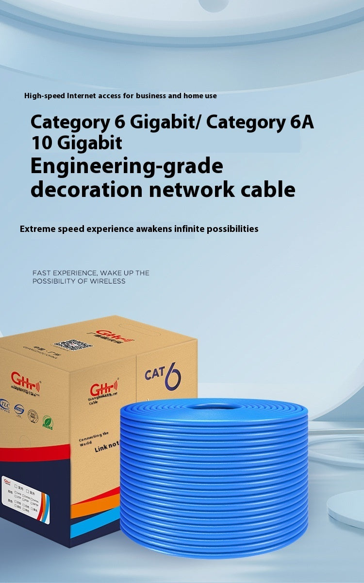 Gigabit Oxygen-free Copper Unshielded Network Cable National Standard Super Six Network Cable