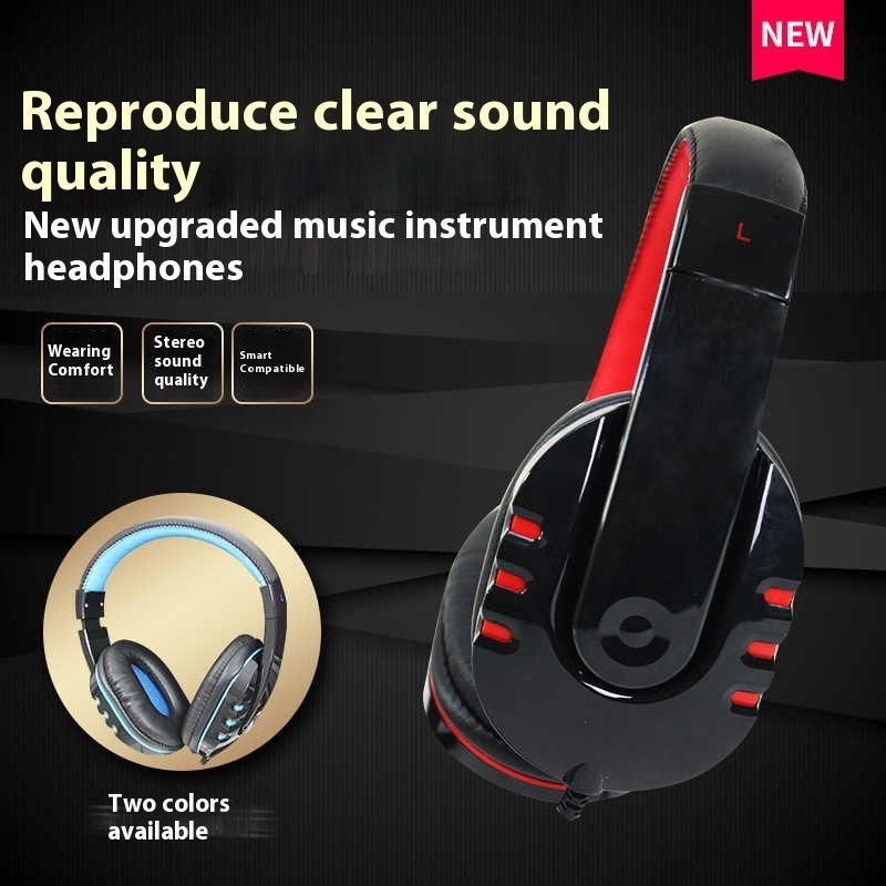 Electric Piano Headphones Professional Electronic Keyboard Guitar Drum Kit Computer General